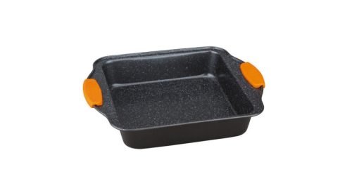 Berlinger Haus Granit Diamond Line szögletes tepsi márvány bevonattal, levehető szilikon fogóval