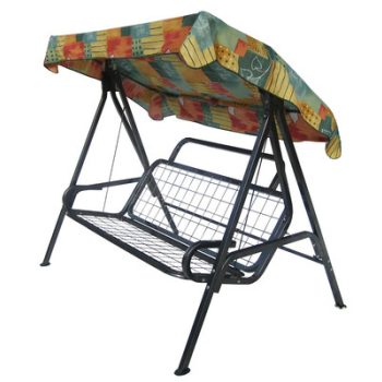 Zeusz 170 cm-es hintaágy antracit szürke, párnával