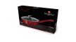 Berlinger Haus Metallic Burgundy Line mély serpenyő márvány bevonattal, fedővel, 24 cm