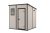 Manor Pent 6x6 műanyag kerti tároló ház beige-barna