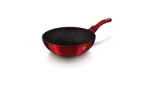 Berlinger Haus Metallic Burgundy Line wok márvány bevonattal, 28 cm