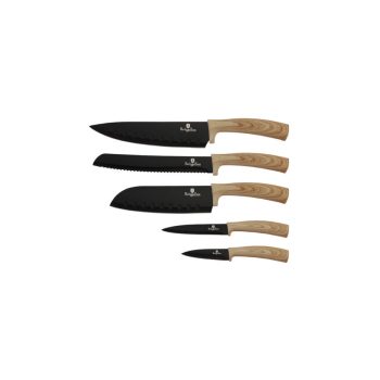   Berlinger Haus Ebony Maple Line 5 db-os késkészlet gyémánt bevonattal