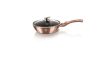 Berlinger Haus Metallic Rosegold Line mély serpenyő márvány bevonattal, fedővel, 24 cm