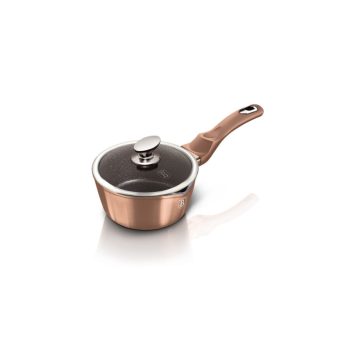   Berlinger Haus Metallic Rosegold Line szószos/tejforraló edény márvány bevonattal, fedővel