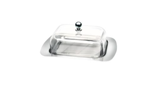 Berlinger Haus rozsdamentes acél vajtartó akril fedővel