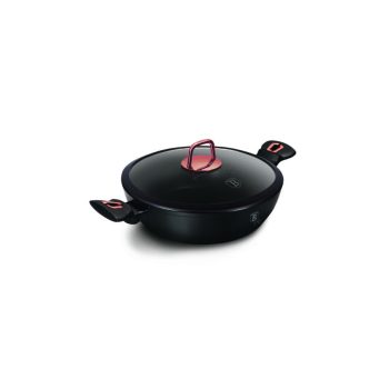   Berlinger Haus Black Rose Collection lábas márvány bevonattal, fedővel, 28 cm