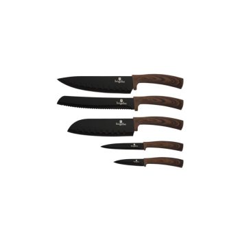   Berlinger Haus Ebony Rosewood Line 5 db-os késkészlet gyémánt bevonattal