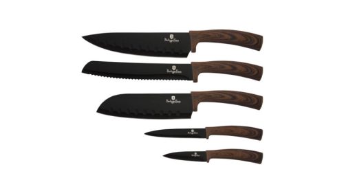 Berlinger Haus Ebony Rosewood Line 5 db-os késkészlet gyémánt bevonattal
