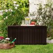 Marvel Plus műanyag kerti tároló láda 270L-es barna