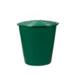 Műanyag kerti vízgyüjtő 500 liter+csap+aljzattal zöld
