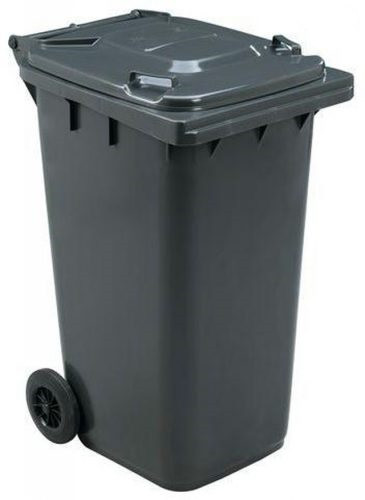 Műanyag kerti hulladékgyüjtő kerekes 120 Literes szürke
