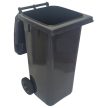 Műanyag kerti hulladékgyüjtő kerekes 120 Literes szürke