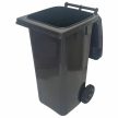 Műanyag kerti hulladékgyüjtő kerekes 120 Literes szürke