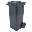 Műanyag kerti hulladékgyüjtő kerekes 120 Literes szürke