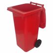 Műanyag kerti hulladékgyüjtő kerekes 120 Literes piros