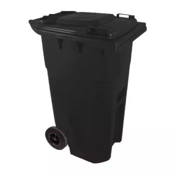 Műanyag kerti hulladékgyüjtő kerekes 240 Literes szürke