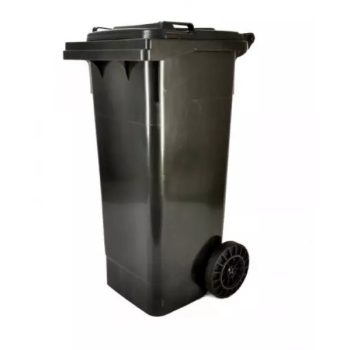 Műanyag kerti hulladékgyüjtő kerekes 60 Literes szürke