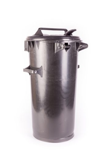 Műanyag kerti hulladékgyüjtő kerekes 50 Literes szürke