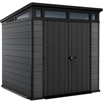   Cortina 7x7 műanyag kerti tároló ház barnás szürke - antracit