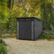 Cortina 7x7 műanyag kerti tároló ház barnás szürke - antracit