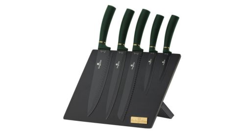 Berlinger Haus Emerald Collection 6 részes rozsdamentes késkészlet tapadásmentes bevonattal, mágnese