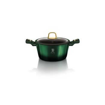   Berlinger Haus Emerald Collection magas lábas titán bevonattal, fedővel, 24 cm