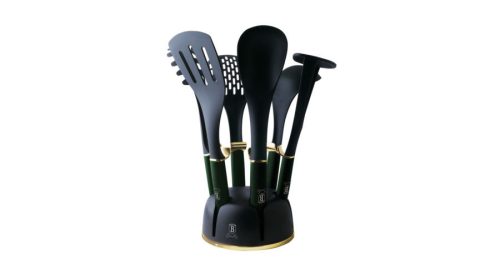 Berlinger Haus Emerald Collection 7 részes nylon konyhai eszköz készlet állvánnyal