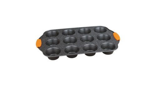 Berlinger Haus Granit Diamond Line 12 lyukú muffinsütő tepsi márvány bevonattal, levehető szilikon f