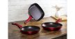 Berlinger Haus Metallic Burgundy Line 3 részes serpenyőkészlet márvány bevonattal