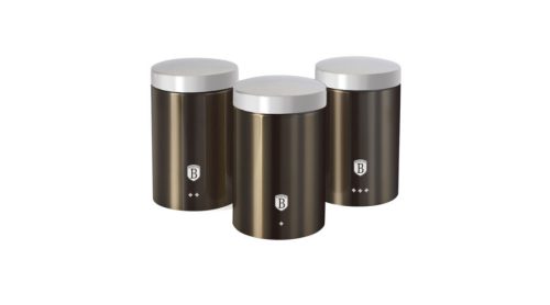 Berlinger Haus Metallic Carbon Line 3 db-os konyhai tárolódoboz készlet