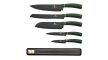 Berlinger Haus Emerald Collection 6 részes késkészlet tapadásmentes bevonattal, mágneses fali tartóv