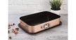 Berlinger Haus Metallic Line kapcsos szögletes tortaforma titán bevonattal, alátéttel, rosegold