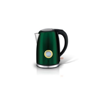   Berlinger Haus Emerald Collection rozsdamentes acél elektromos vízforraló termosztáttal, 1,7 liter, 
