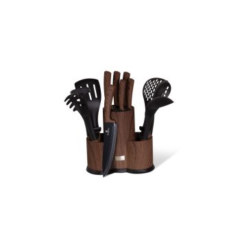   Berlinger Haus Ebony Rosewood Line 12 részes konyhai készlet késekkel és kiszedőkkel