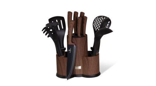 Berlinger Haus Ebony Rosewood Line 12 részes konyhai készlet késekkel és kiszedőkkel