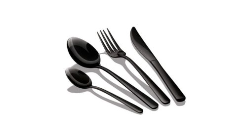 Berlinger Haus 4 személyes rozsdamentes acél evőeszköz készlet, fekete