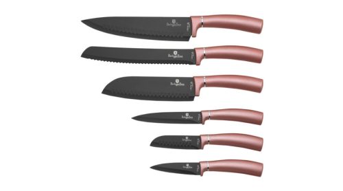 Berlinger Haus I-Rose Collection 6 db-os késkészlet tapadásmentes bevonattal, mágneszáras dobozban