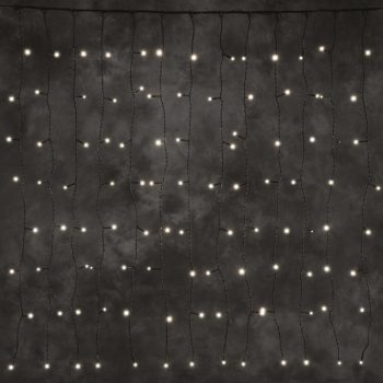 Kültéri LED fényfüggöny, meleg fehér, 1 x 2 méter