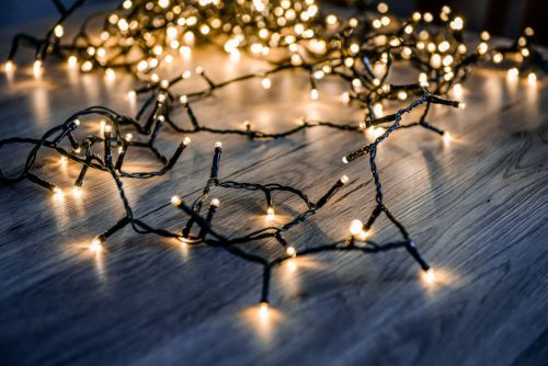 Basic kültéri LED fényfüzér 180 db meleg fehér LED-del