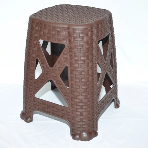 Műanyag kerti rattan hatású zsámoly 06108