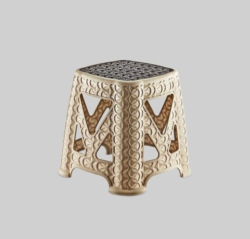 Műanyag kerti rattan hatású zsámoly E-601