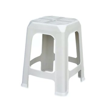 Műanyag kerti zsámoly fehér