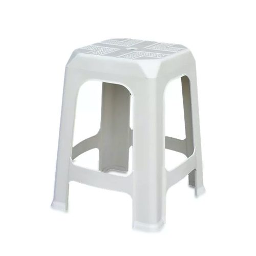 Műanyag kerti zsámoly fehér