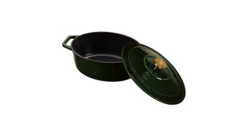 Berlinger Haus Emerald Collection öntöttvas ovális sütőedény fedővel, 30 cm