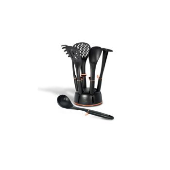   Berlinger Haus Black Rose Collection 7 részes nylon konyhai eszköz készlet állvánnyal