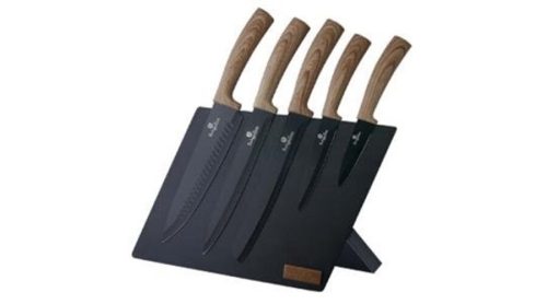 Berlinger Haus Ebony Maple Line 6 részes késkészlet tapadásmentes bevonattal, mágneses állvánnyal