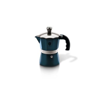   Berlinger Haus Metallic Aquamarine Line 2 személyes kotyogós kávéfőző, sötétkék