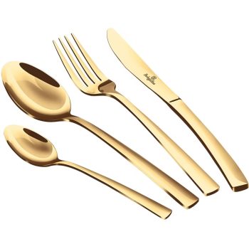   Berlinger Haus 6 személyes rozsdamentes acél evőeszköz készlet, 24 részes, pezsgő 