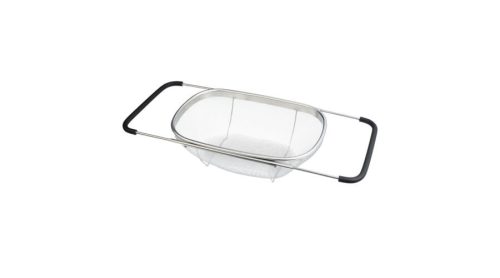 Berlinger Haus rozsdamentes acél zöldség- és gyümölcsmosó kosár kihúzható fogókkal fekete