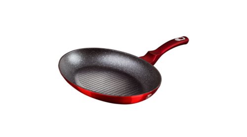 Berlinger Haus Metallic Burgundy Line halsütő serpenyő márvány bevonattal